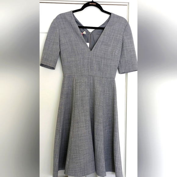 Stella McCartney Runway Grey Fit Flare Dress - Picture 2 of 5